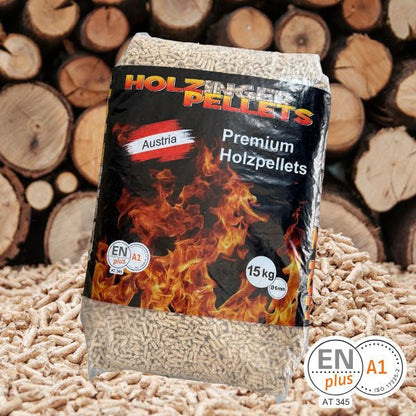 Pellets 15-kg Säcke auf Palette (1050kg) – ENplus® A1
