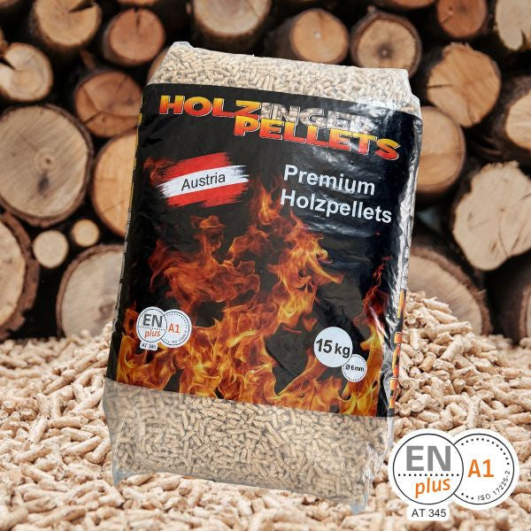 Pellets 15-kg Säcke auf Palette (1050kg) – ENplus® A1