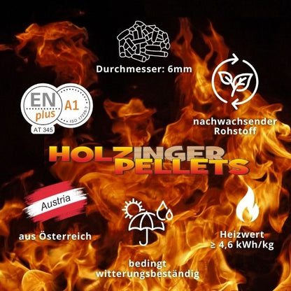 Pellets 15-kg Säcke auf Palette (1050kg) – ENplus® A1