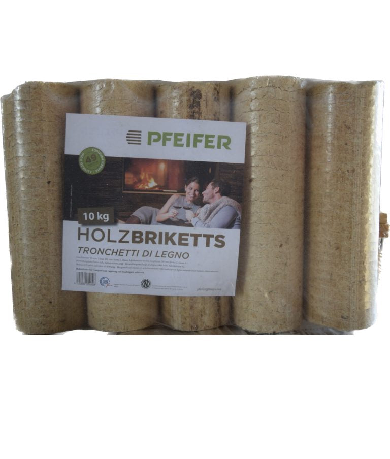 Wood briquettes round with hole pallet